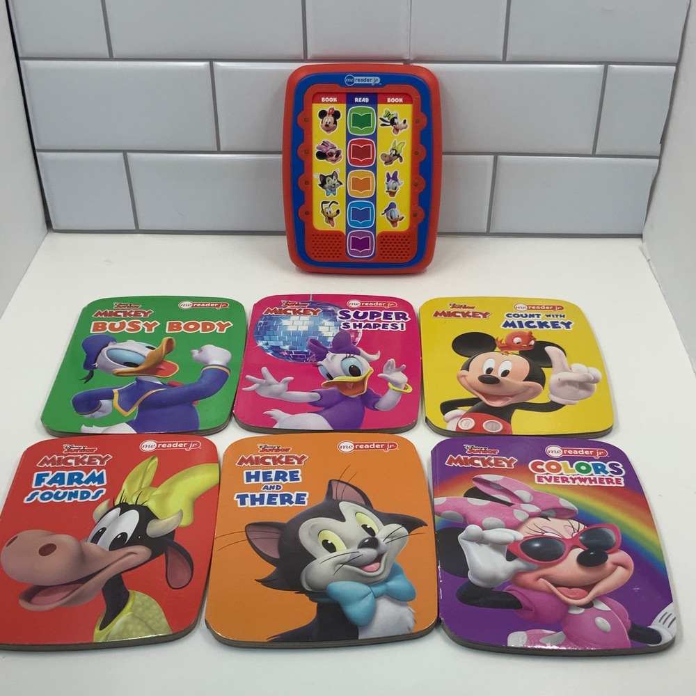 Disney Junior Mickey Mouse Me Reader Jr Electronic‎ Reader and 6 Board Book Set - Picture 4 of 10